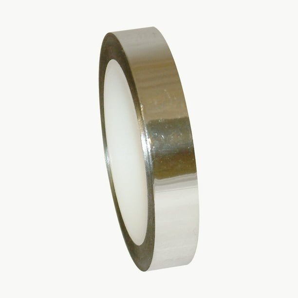 Silver 3/8 in x 72 yds. JVCC MPF-01 Metalized Polyester Film Tape 